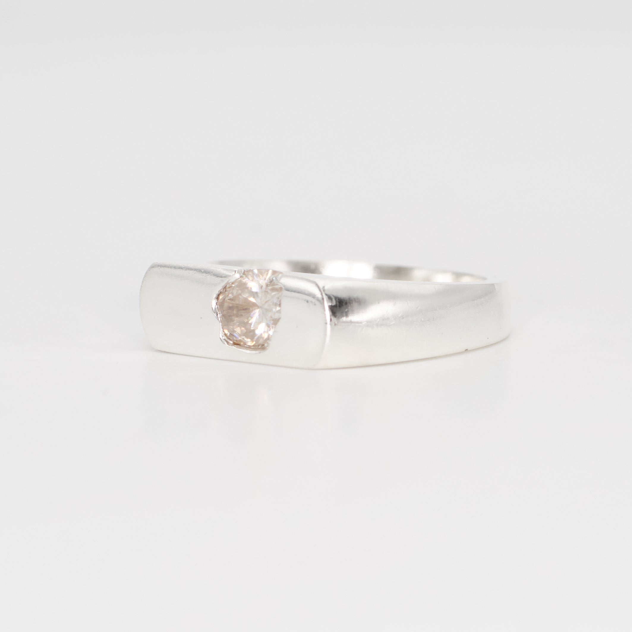 The Kepler – Sterling Silver with Moissanite – EUR 48 | US 4½