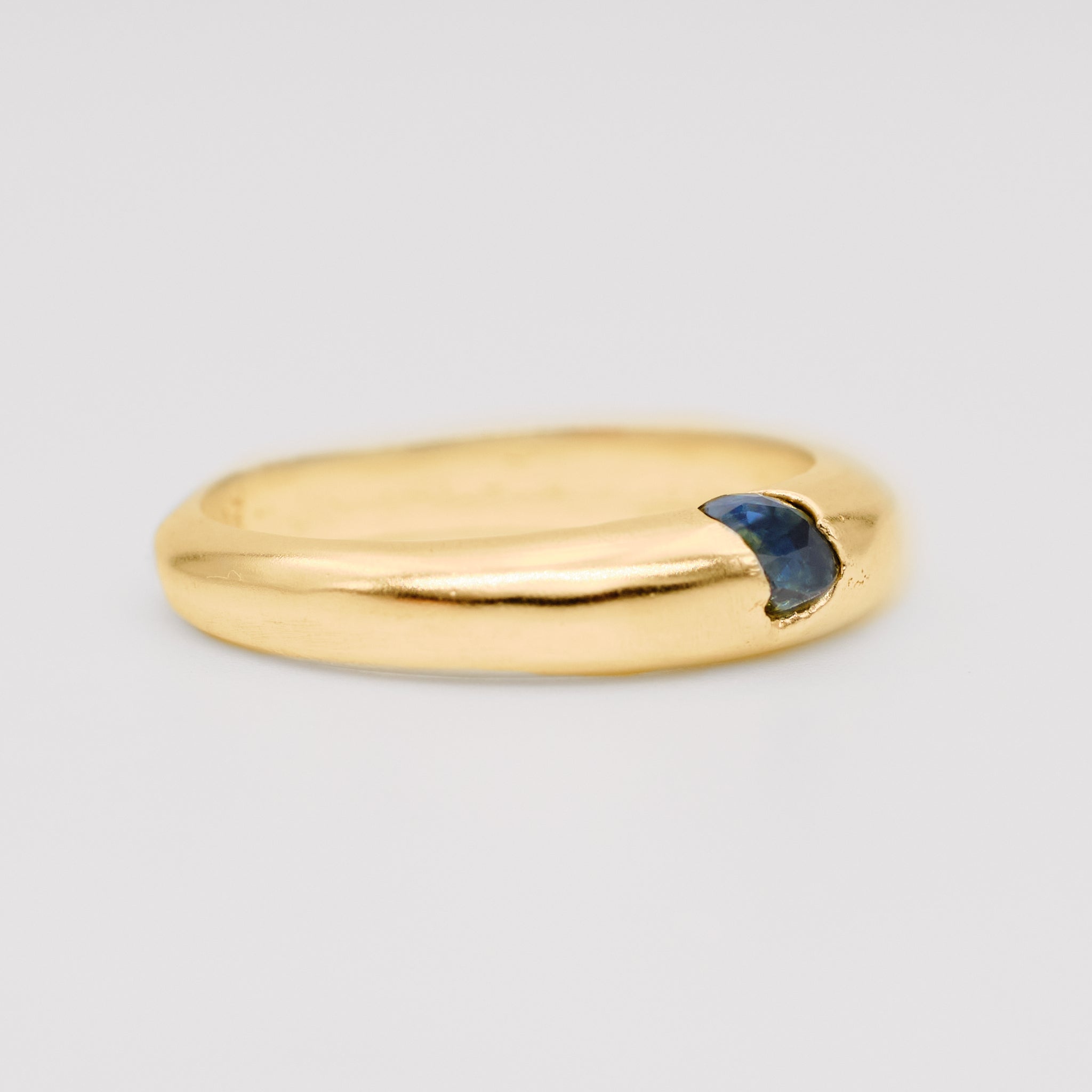 The Orion – Gold plated Sterling Silver with Sapphire – Made to Order in 24h