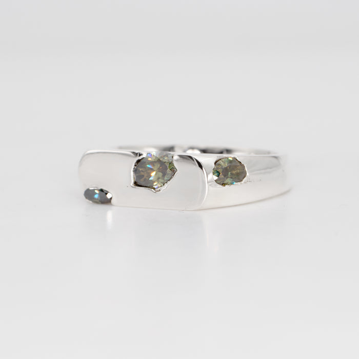 The Kepler – Sterling Silver with Moissanites – EUR 56 | US 7½