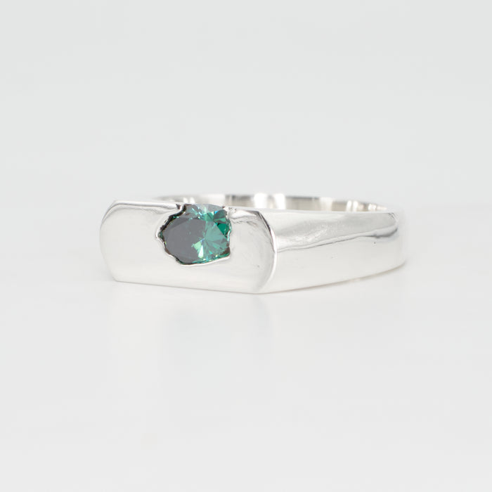 *SAMPLE SALE* The Kepler – Sterling Silver with Moissanite – EUR 56 | US 7½