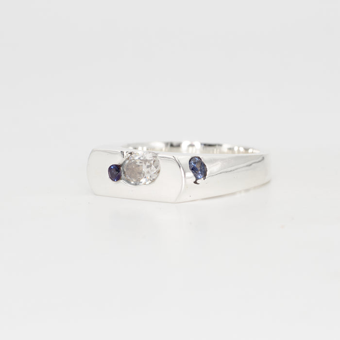 The Kepler – Sterling Silver with Sapphires & Moissanite – EUR 54 | US 6½