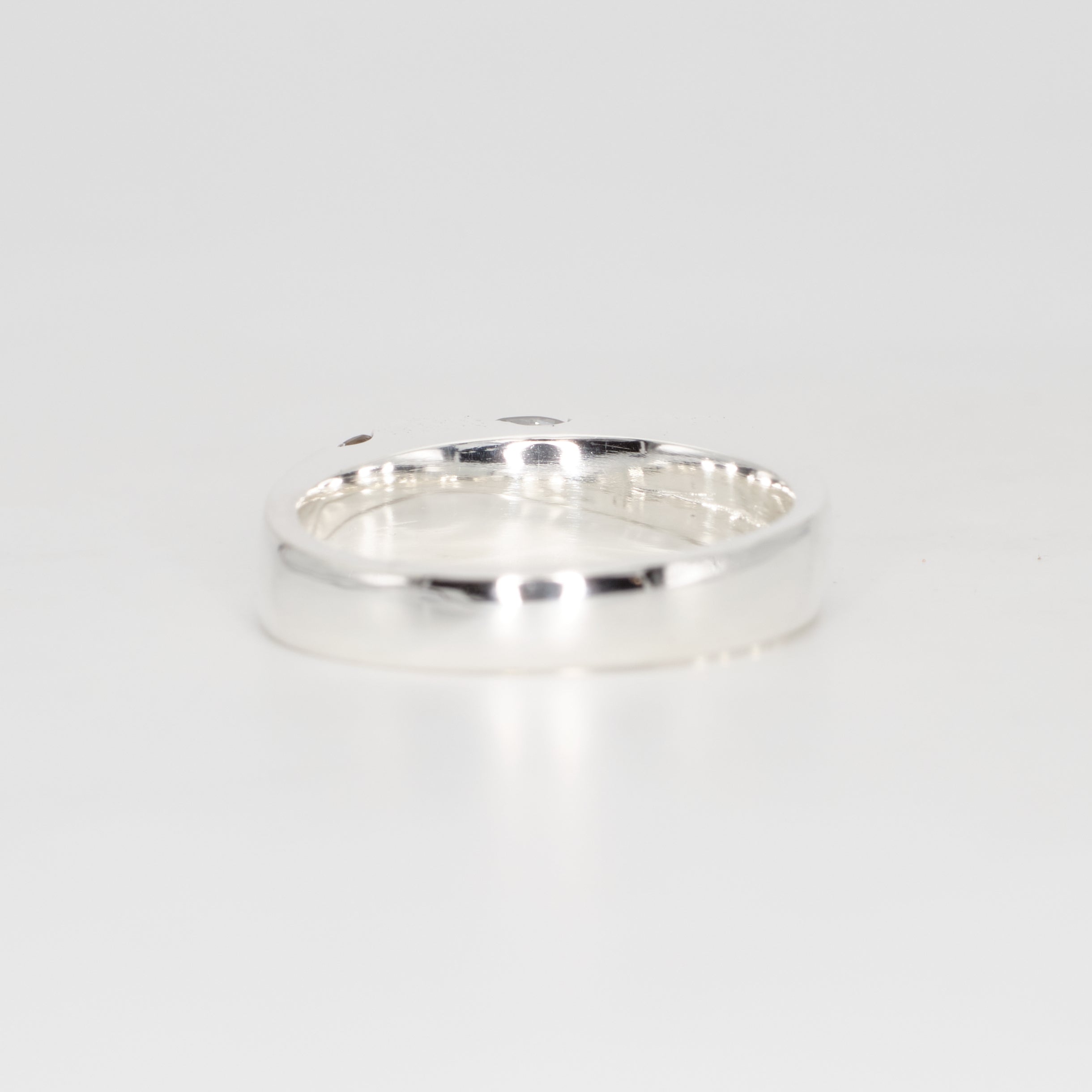 *SAMPLE* The Kepler – Sterling Silver with Moissanite and Sapphire – EUR 55 | US 7